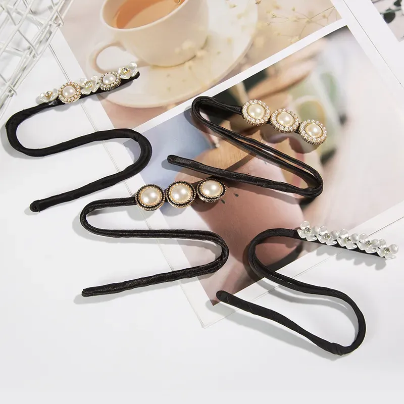 Vintage Pearl Flower Twist Hair Styling Tool